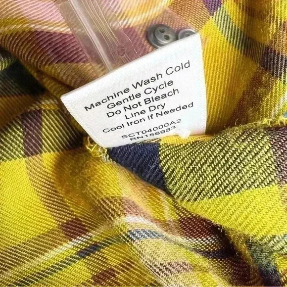 Yellow Plaid Women's Top - Picture 12 of 12